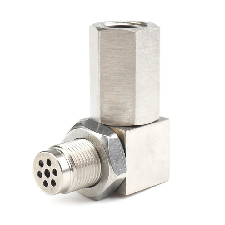 A24-1410-Oxygen O2 Sensor Spacer CEL Fix Check Engine Light Eliminator 90 Degree Connector Adapter Mini Catalyst Converter