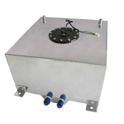 A24-2098-60L Polished Aluminum Racing/Drift/Street Fuel Cell Gas Tank + Level Sender