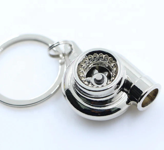 A24-2022-Turbotechs Keychain Turbo Keychain, Creative Multicolor Hot Sleeve Bearing Spinning Turbine Turbocharger Keychains Keyring