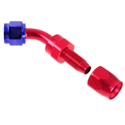 A24-2737-AN6 45 DEGREE ANOIZED ALUMINIUM OIL FUEL SWIVEL HOSE END FITTIGN