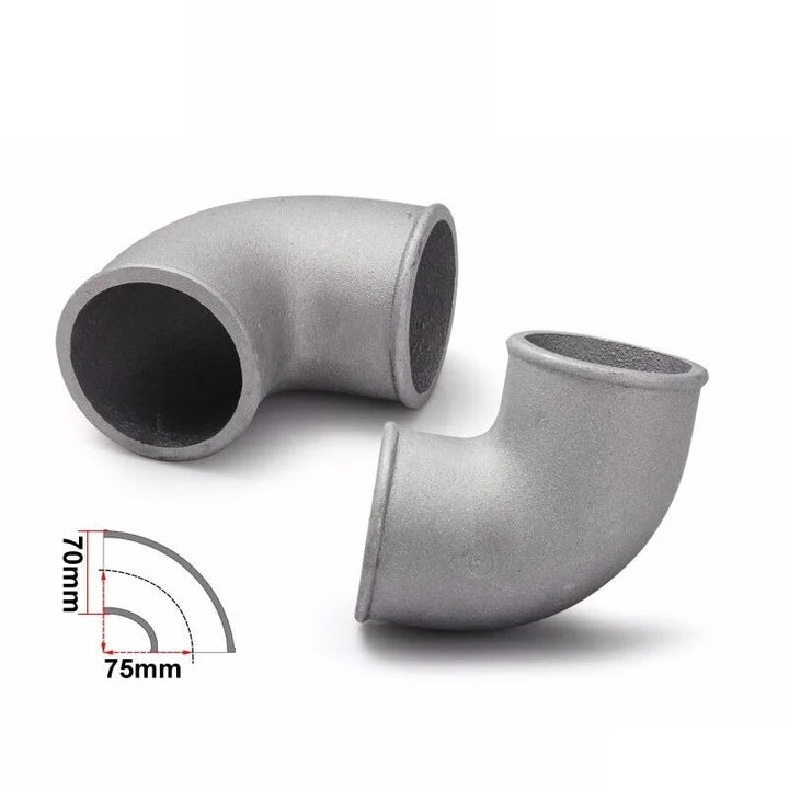 A24-1244-CAST ALUMINUM 90 DEGREE ELBOW PIPE 2.75"