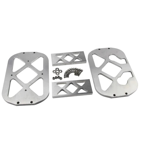 A24-1639-UNIVERSAL OPTIMA BATTERY MOUNT BRACKET NATURAL,BILLET BATTERY Hold Down Bracket, Tray, Box