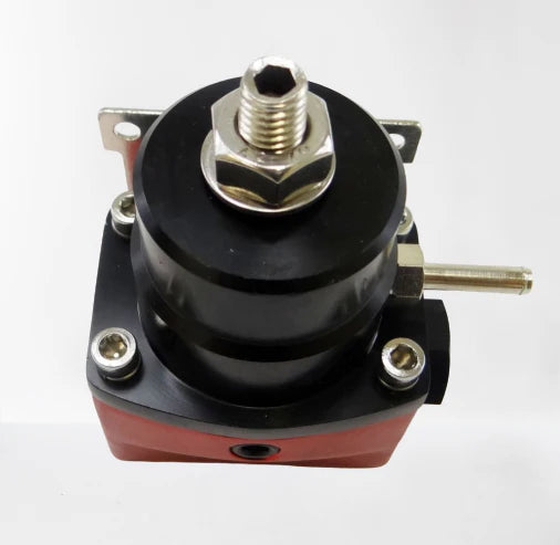 A24-1842-Universal Adjustable Fuel Pressure Regulator Oil 100psi Gauge AN 6 Fitting End