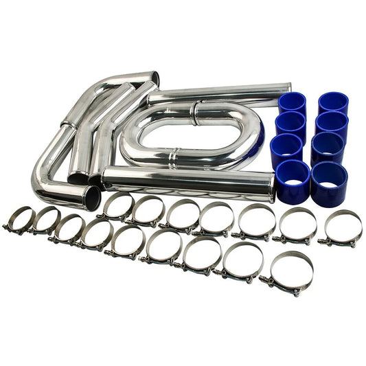 A24-1226-3" Inch Aluminum Universal Intercooler Turbo Piping Pipe Kit