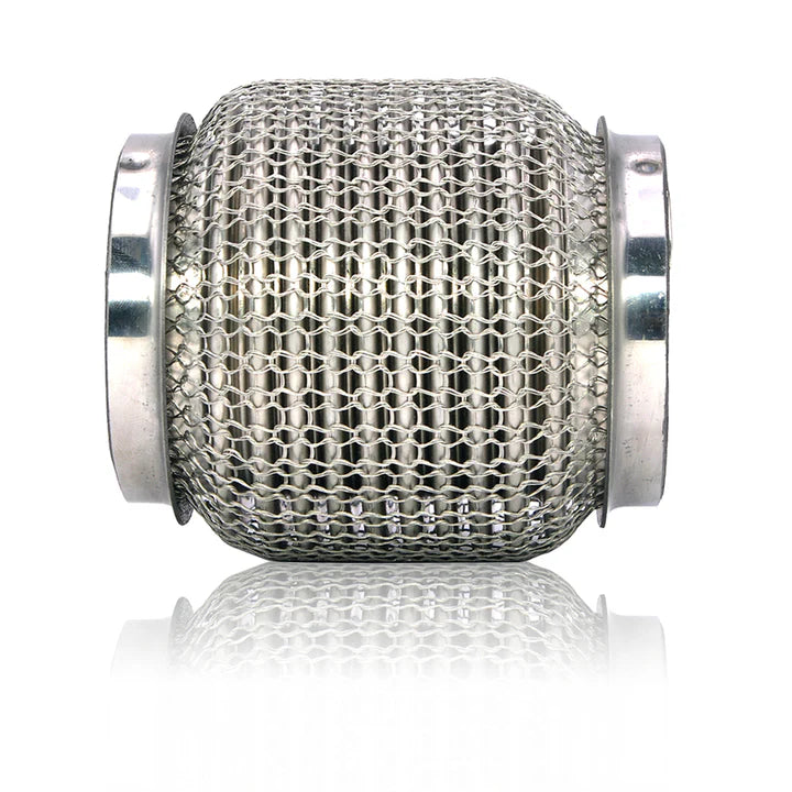 A24-1257-STAINLESS STEEL SUS304 EXHAUST FLEX PIPES TUBE FLEX COUPLER WITH INTERLOCK 3.5 INCH