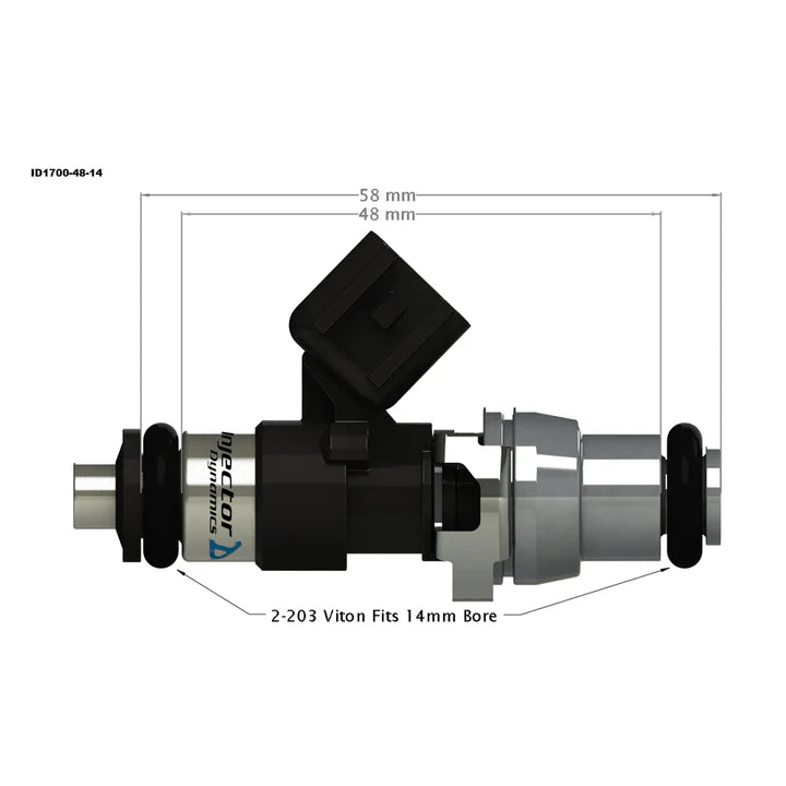 A24-1765-Dynamics Injectors - 1700CC - Toyota - Part Number 1700.48.14.14.6