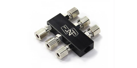 A24-3482-Nitrous 1 In 6 Out Distribution Block w/ fittings