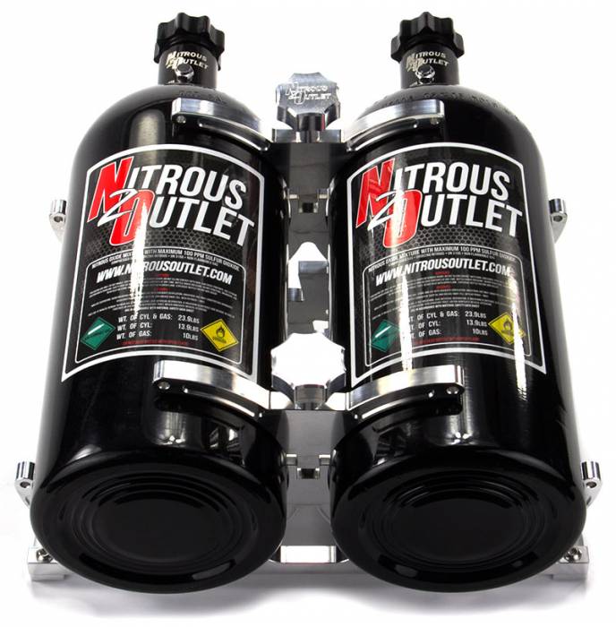 A24-3476-Nitrous Dual Billet 10lb/15lb Bracket