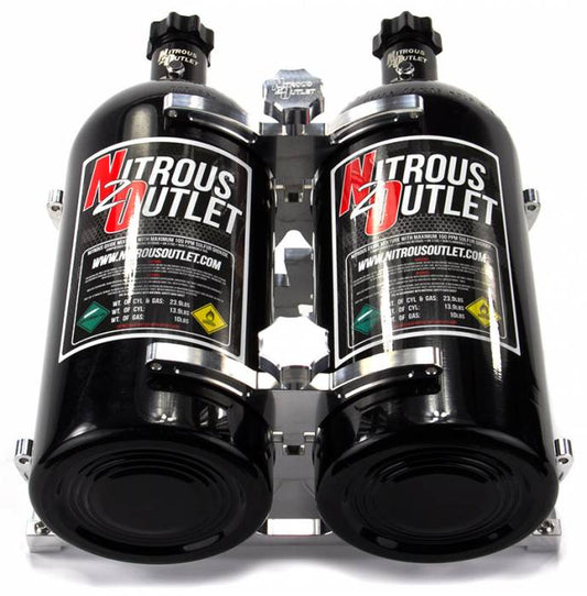 A24-3476-Nitrous Dual Billet 10lb/15lb Bracket
