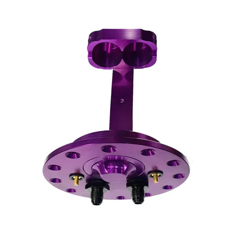 A24-1801-CNC Dual Fuel Pump Carrier Purple