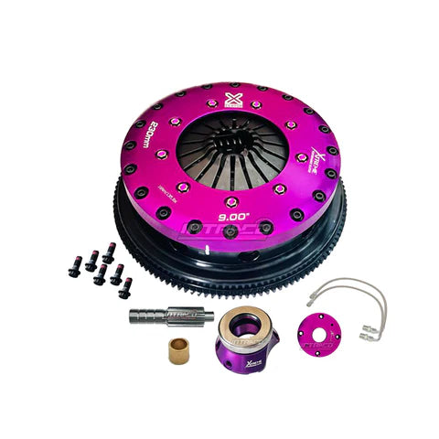 A24-3350-Xtreme Clutch GTR R34 KNI23683-2A 230mm Sprung Organic Twin Plate Clutch Kit Incl SMF & CSC