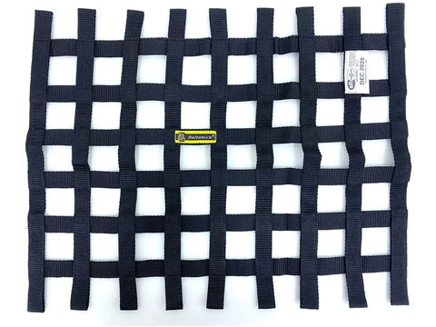 A24-3195-SFI Ribbon Window Net, Size: 18" x 23" Black