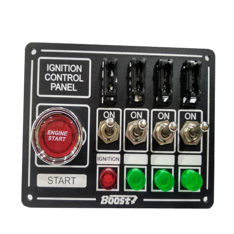 A24-1518-RACING SWITCH PANEL BOOST 4 BUTTON+LIGHT+FUSE BOX