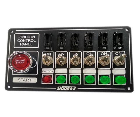 A24-1530-RACING SWITCH PANEL BOOST 6 BUTTON+LIGHT+FUSE BOX