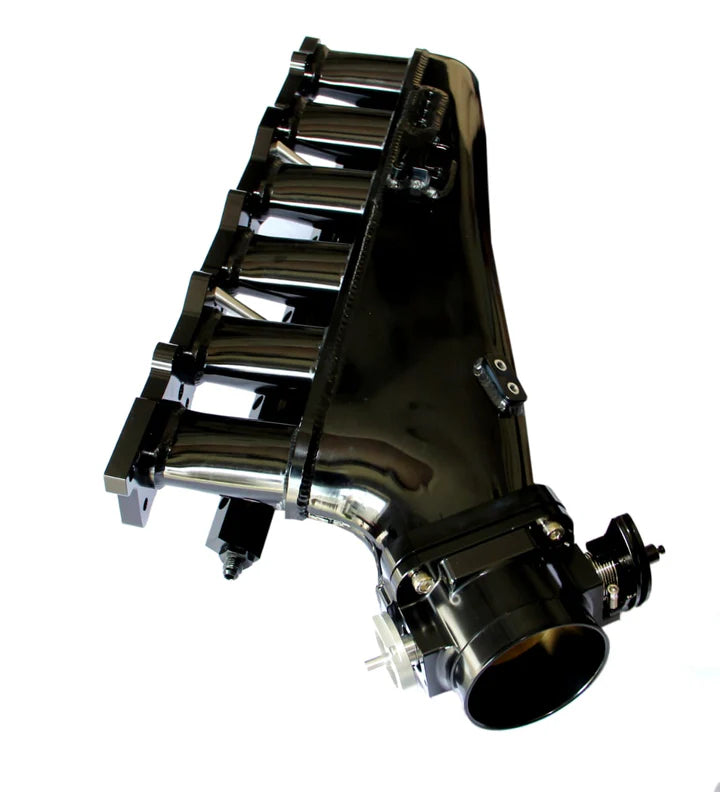 A24-1673-Billet RB25DET Front Facing Intake Manifold, Fuel Rail, and Throttle Body