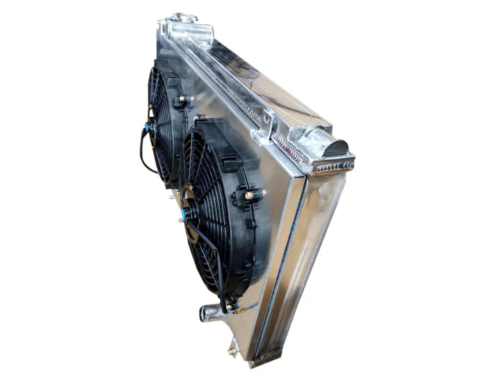 A24-1077-TOYOTA SUPRA PERFORMANCE ALUMINIUM RADIATOR WITH FAN SHROUD KIT 1993-1998 2JZGE