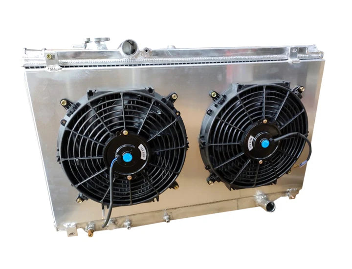 A24-1077-TOYOTA SUPRA PERFORMANCE ALUMINIUM RADIATOR WITH FAN SHROUD KIT 1993-1998 2JZGE