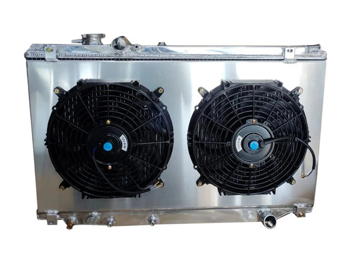 A24-1077-TOYOTA SUPRA PERFORMANCE ALUMINIUM RADIATOR WITH FAN SHROUD KIT 1993-1998 2JZGE