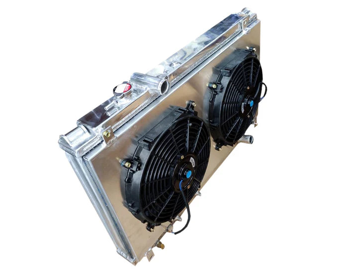 A24-1077-TOYOTA SUPRA PERFORMANCE ALUMINIUM RADIATOR WITH FAN SHROUD KIT 1993-1998 2JZGE