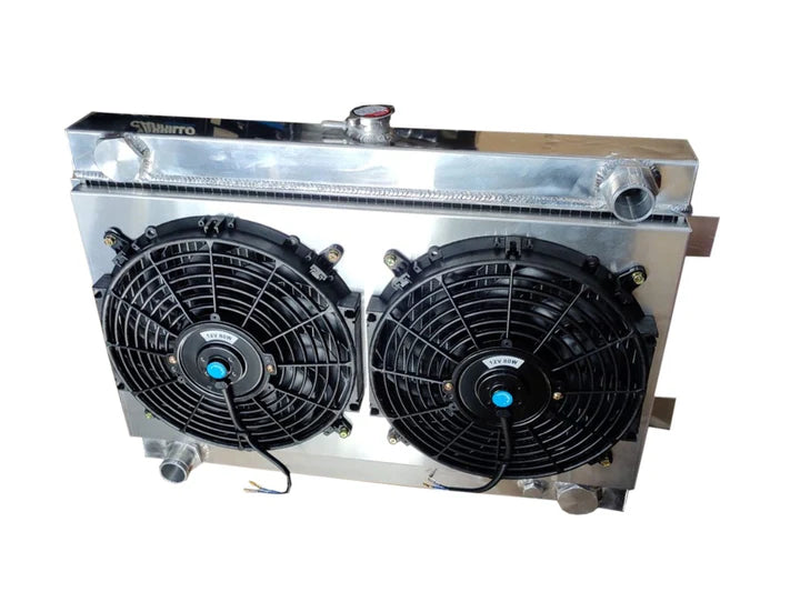 A24-1095-Universal PERFORMANCE ALUMINIUM RADIATOR WITH FAN SHROUD KIt