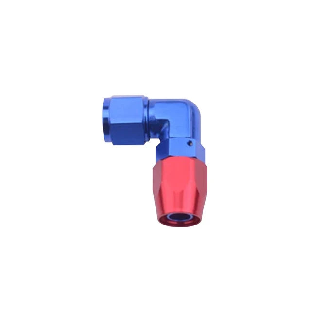 A24-2552-AN8 OIL FUEL LINE HOSE END FITTING 90 DEGREE ANOIZED ALUMINUM