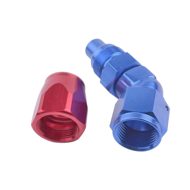 A24-2568-AN 10 OIL FUEL LINE HOSE END FITTING 45 DEGREE ANOIZED ALUMINUM
