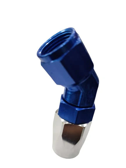 A224-2734-AN8 45 Degree Aluminum Fitting Enforced Hose End