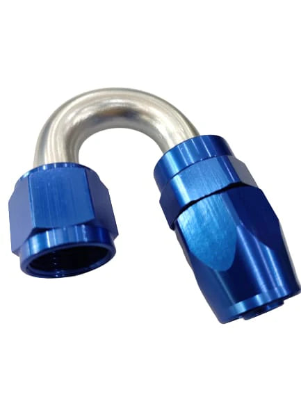 A24-2732-AN8-180 DEGREE OIL FUEL SWIVEL HOSE END ALUMINUM ALLOY FITTING