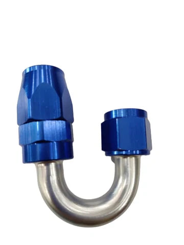 A24-2732-AN8-180 DEGREE OIL FUEL SWIVEL HOSE END ALUMINUM ALLOY FITTING