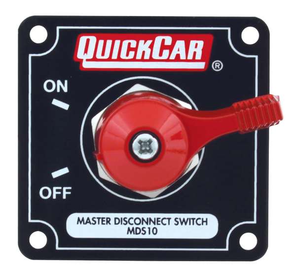 A24-1486-Quickcar 55-011 Alternator Master Disconnect Switch with Black Plate