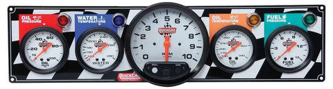 A24-1501-Quickcar 61-6051 Flag 4-1 OP/WT/5"Tach/OT/FP