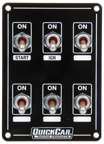 A24-1498-Quickcar 50-7631 Extreme Single Ignition 6 Switch Panel