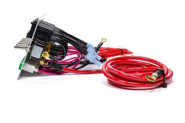 A24-1497-Quickcar 50-164 Black Plate, 6 Switches & 1 Button Fused & Lit