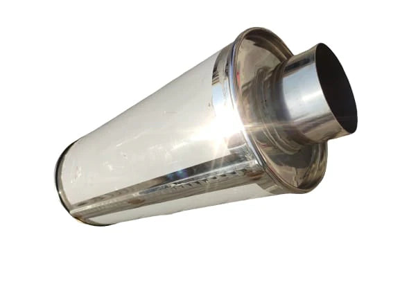 A24-2943-BOOST 4-INCH ROUND EXHAUST MUFFLER UNIVERSAL