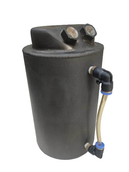 A24-2432-2 LITRE ALUMINIUM ROUND OIL CATCH CAN TANK