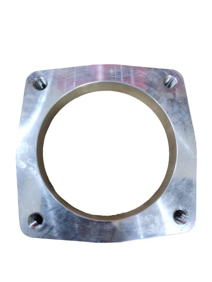 A24-1647-Silver Anodized Billet Aluminum Throttle Body Spacer 90mm