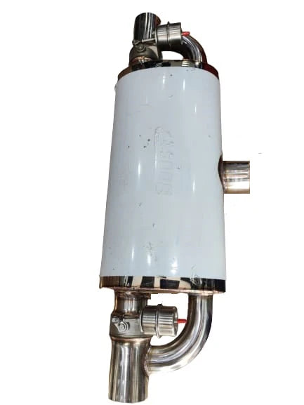 A24-2939-Electric Valve Muffler Valve Silencer 1 inlet 2 outlet Electric Exhaust Cutout Valve