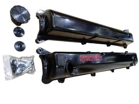 A24-2330-BILLET 2JZ VALVE COVERS KIT SPEEDWORK