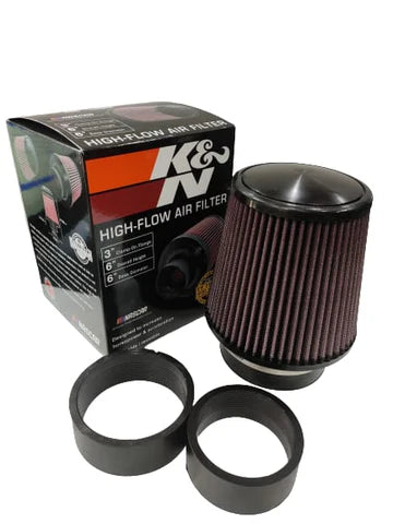 A24-1896-K&N UNIVERSAL AIR FILTER (3",3.5",4")
