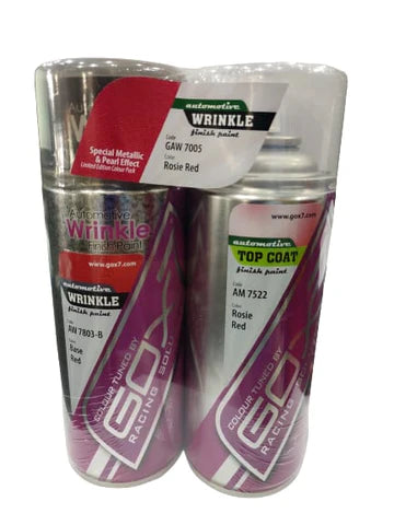 A24-2372-AUTOMOTIVE WRINKLE FINISH PAINT GAW-7005 ROSIE RED