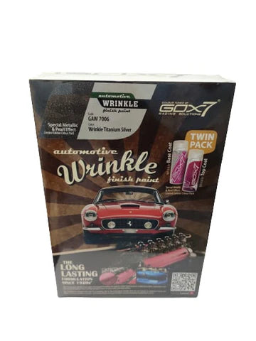 A24-3270-AUTOMOTIVE WRINKLE FINISH PAINT GAW-7006 TITANIUM SILVER