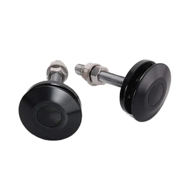 A24-3113-UNIVERSAL PUSH BUTTON BILLET MINI HOOD PINS LOCK BLACK