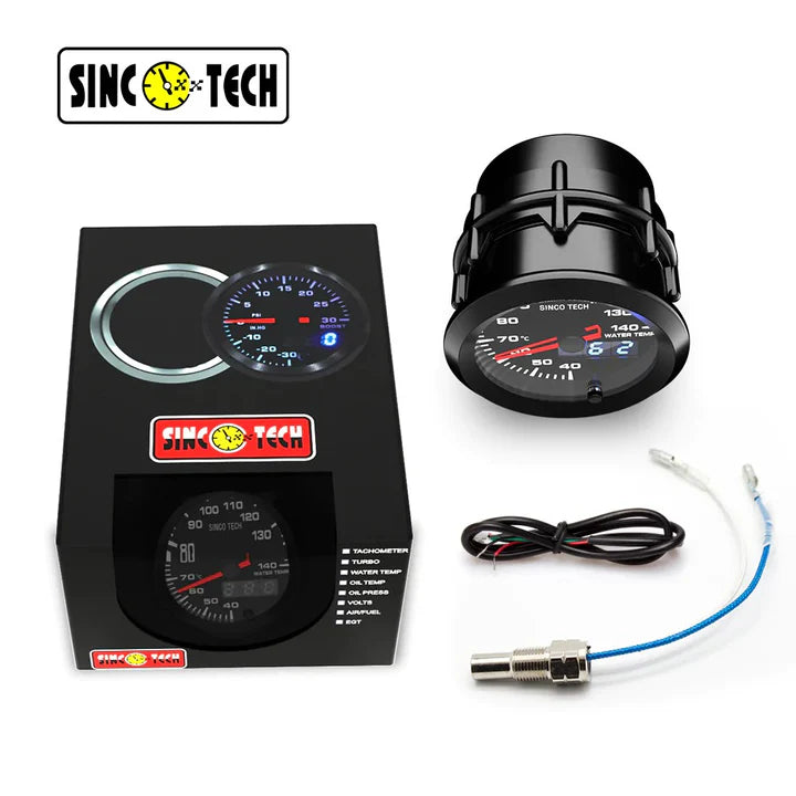 A24-1440-SincoTech 2 inch 7 Colors Digital LED Water Temperature Gauge 6364S
