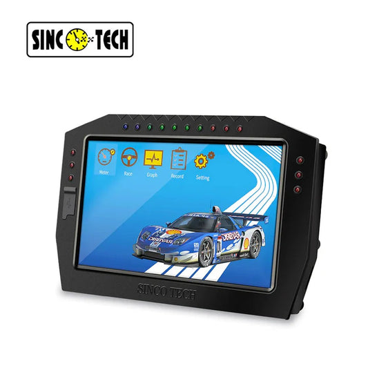 A24-1371-7 Inch Touch SINCOTECH Panel meters Multifunctional Racing Dashboard DO909