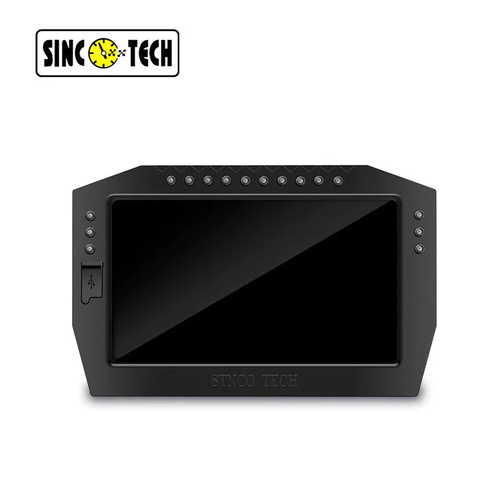 A24-1371-7 Inch Touch SINCOTECH Panel meters Multifunctional Racing Dashboard DO909