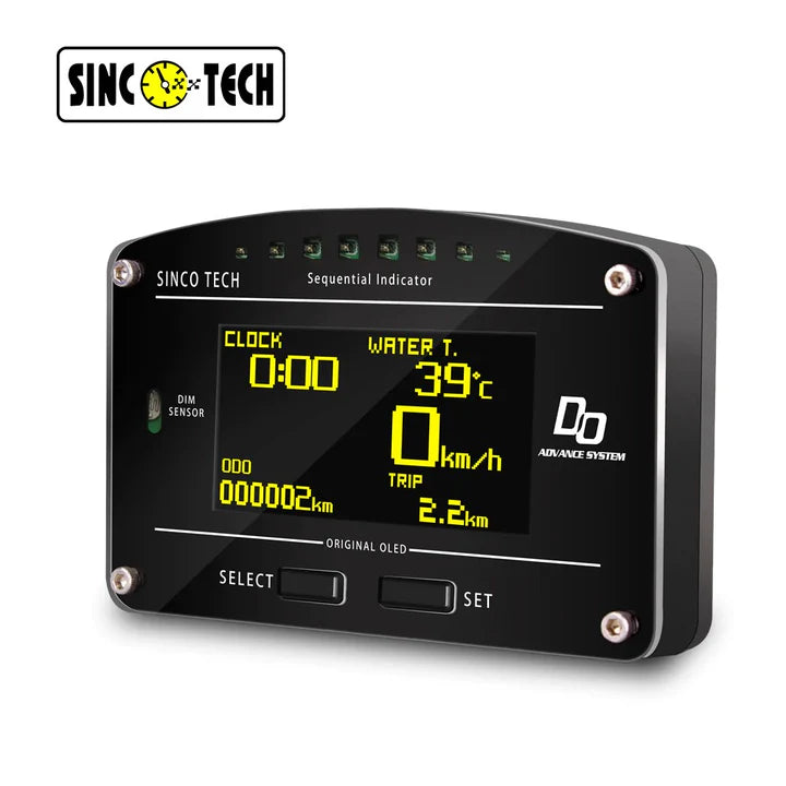 A24-1534-SincoTech Multifunctional Racing Dashboard DO907 Sensor kit Rally Car Race Dashboard Digital Display Gauge Meter Full Sensor Kit