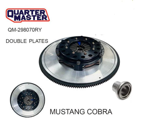 A24-3366-QUARTER MASTER DOUBLE PLATE CLUTCH MUSTANG COBRA QM-298070RY