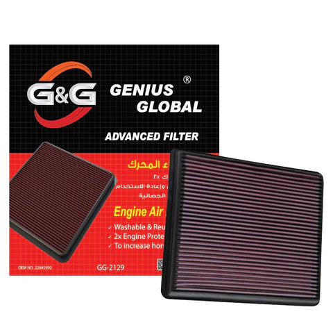 A24-1950-GG-2129-G&G Replacement Filter: Compatible with 1999-2019 Chevy/GMC Truck and SUV V6/V8 (Silverado, Suburban, Tahoe, Sierra, Yukon, Avalanche)
