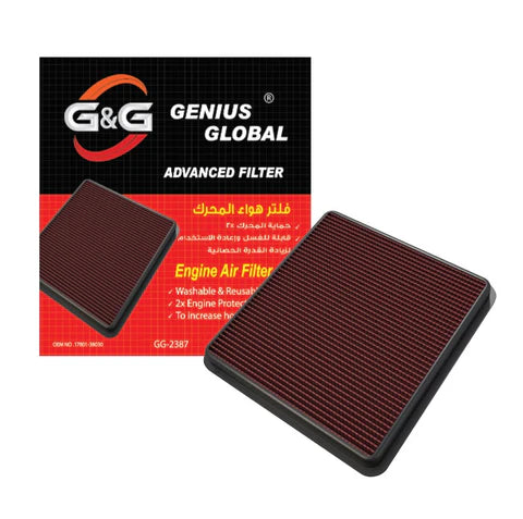 A24-1956-GG-2387-G&G Drop-In Air Filter Fits: Land Cruiser 200 Prado LX570 Sequoia Tundra