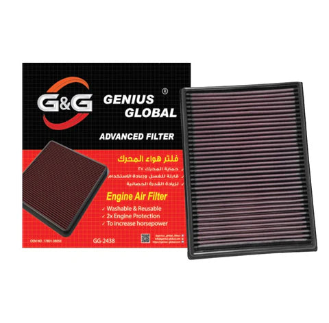 A24-1955-GG-2438-G&G Panel Air Filter fits Toyota FJ Cruiser 4.0 GSJ15 4WD